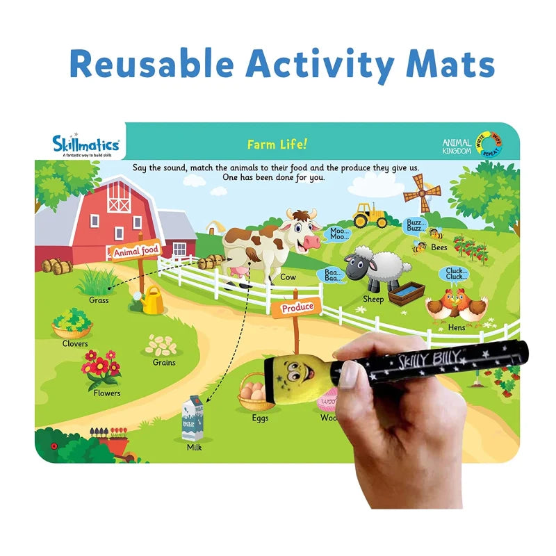 Animal Kingdom | Reusable Activity Mats (ages 3-6)