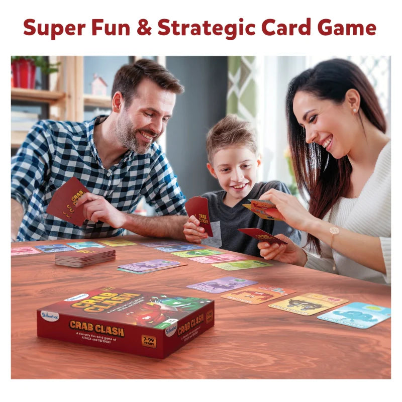 Crab Clash | Fiercely Fun Card Game of Attack and Defense (ages 7+)