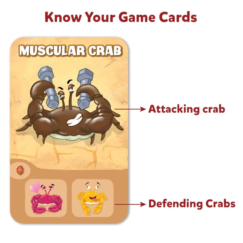 Crab Clash | Fiercely Fun Card Game of Attack and Defense (ages 7+)