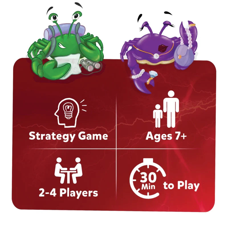 Crab Clash | Fiercely Fun Card Game of Attack and Defense (ages 7+)