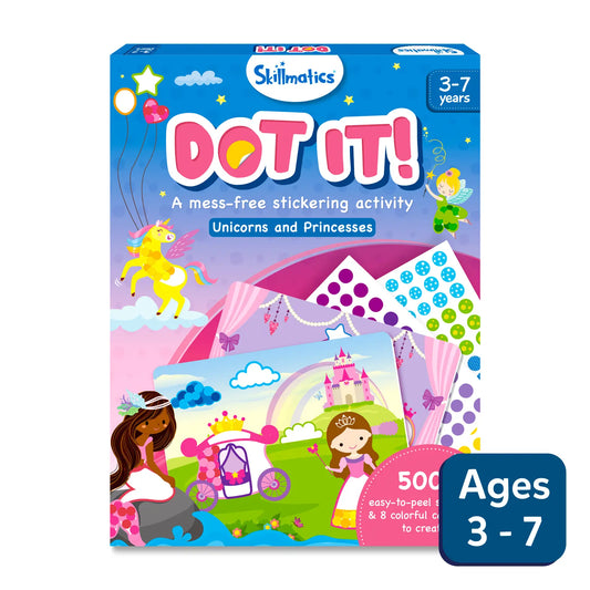 Dot it! - Unicorns & Princesses | No mess sticker art (ages 3-7)