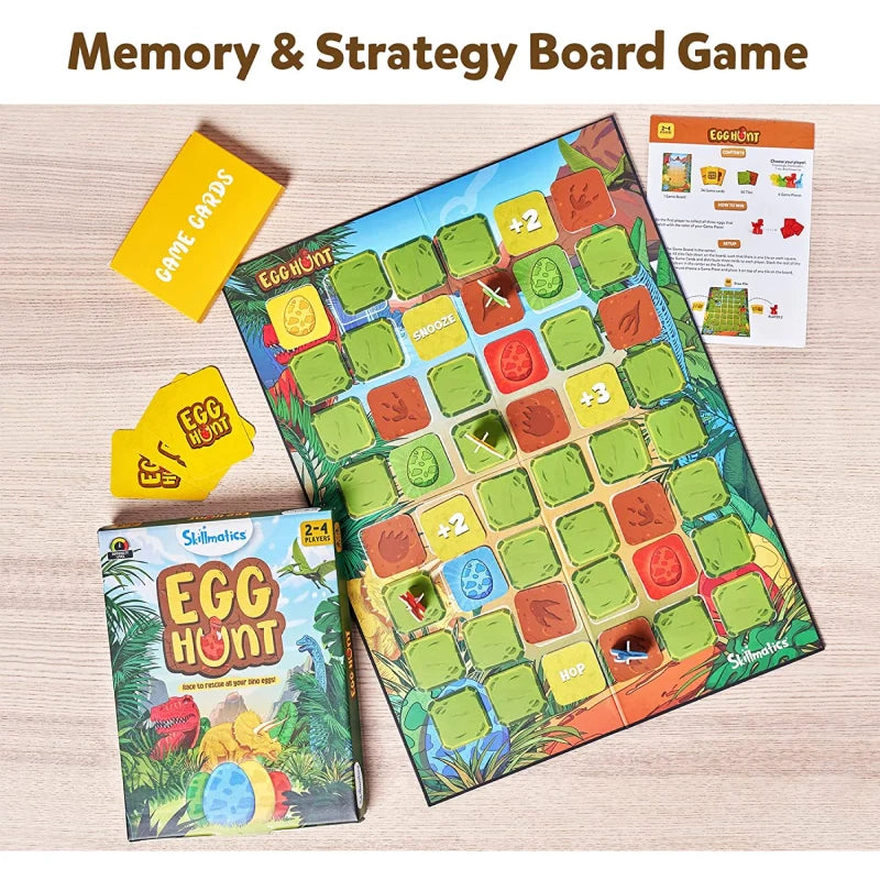 Egg Hunt : Dinosaur Themed | Memory & Strategy Game (ages 5+)