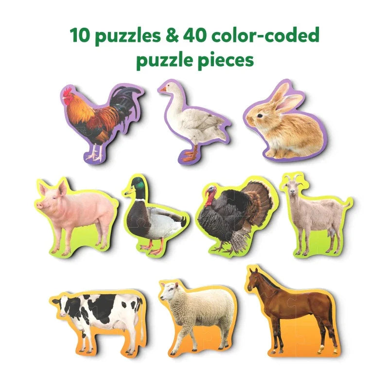 Step By Step Puzzle: Farm Animals (ages 3+)