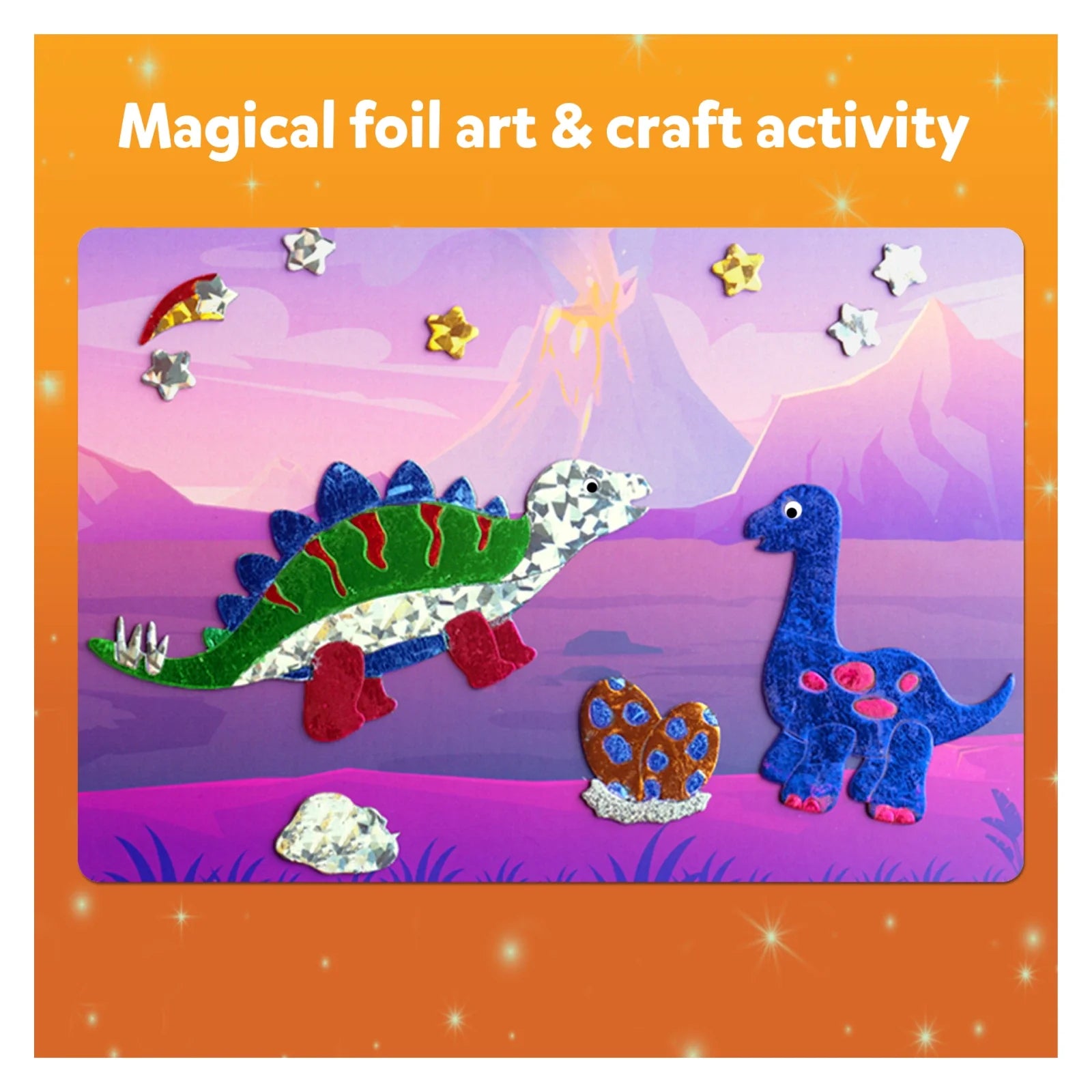 Foil Fun: World Of Dinosaurs | No Mess Art Kit (ages 4-9)