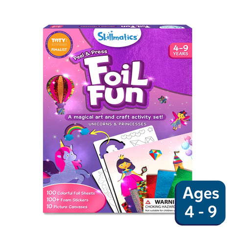 Foil Fun: Unicorns & Princesses | No Mess Art Kit (ages 4-9)