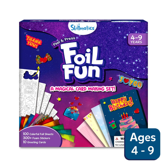 Foil Fun: Card Making Set | No Mess Art Kit (ages 4-9)