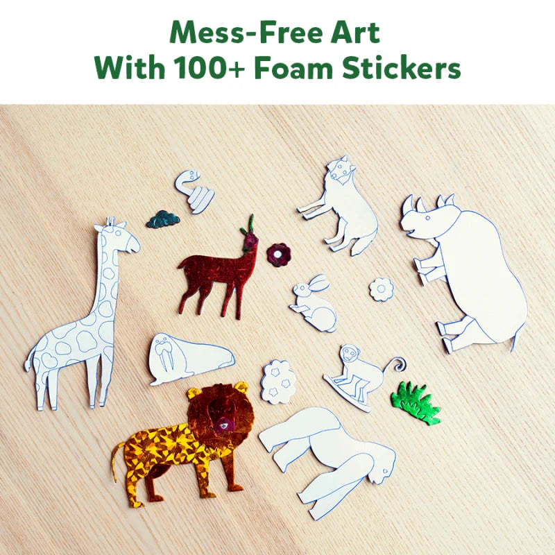 Foil Fun: World Of Animals | No Mess Art Kit (ages 4-9)