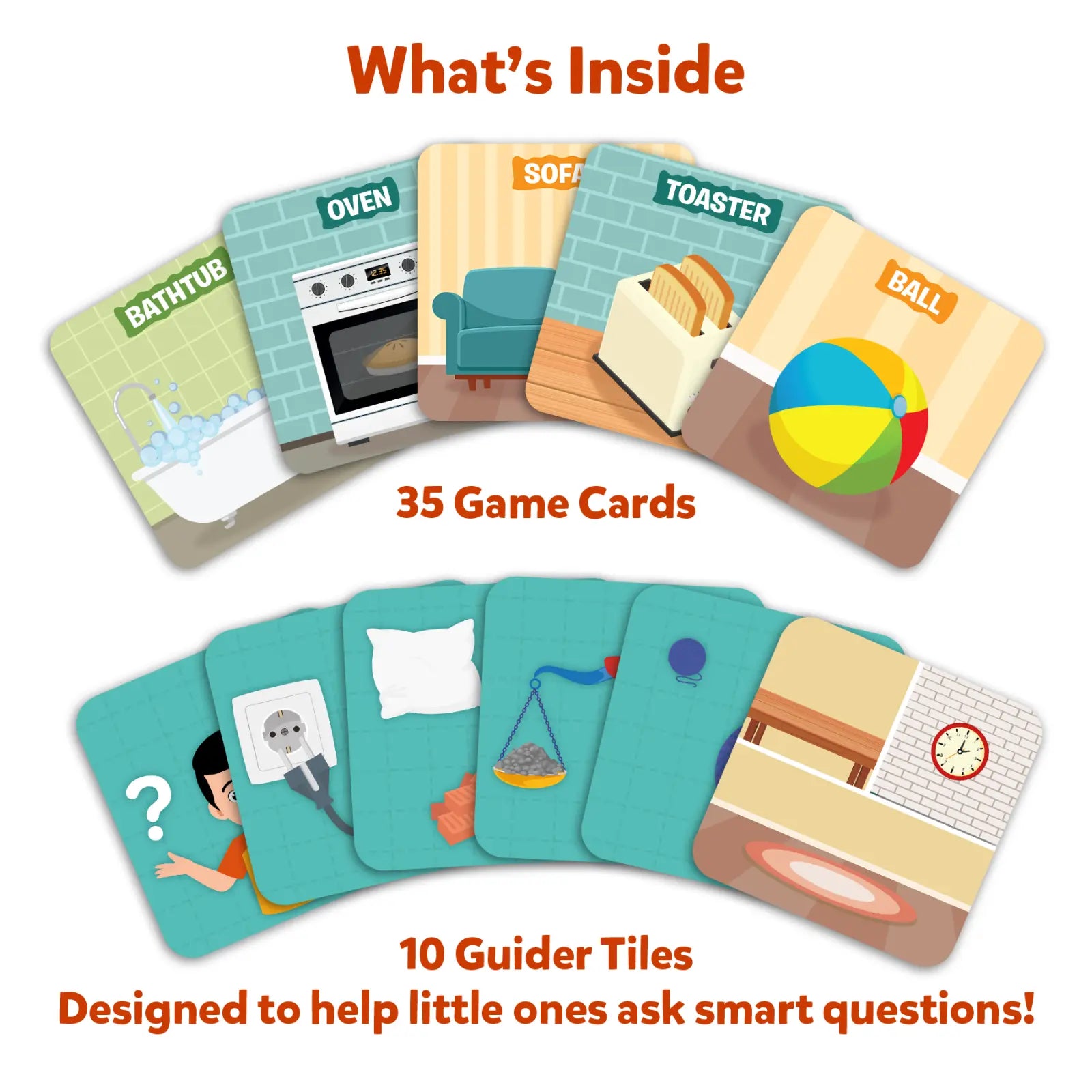 Guess in 10 Junior: Inside My House | Trivia card game (ages 3-6)