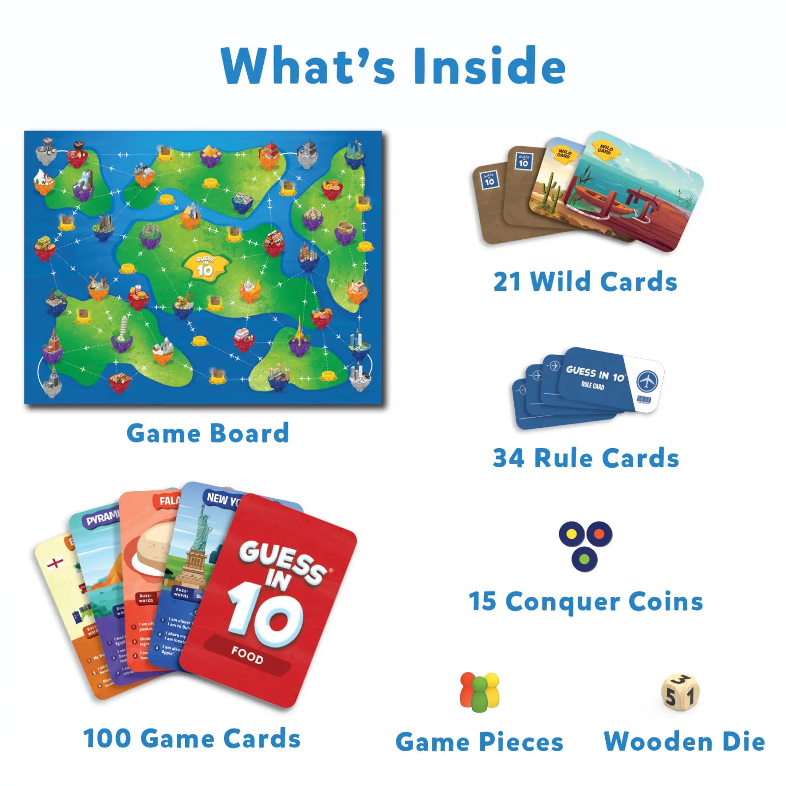 Guess in 10: Around The World | Board Game (ages 8+)