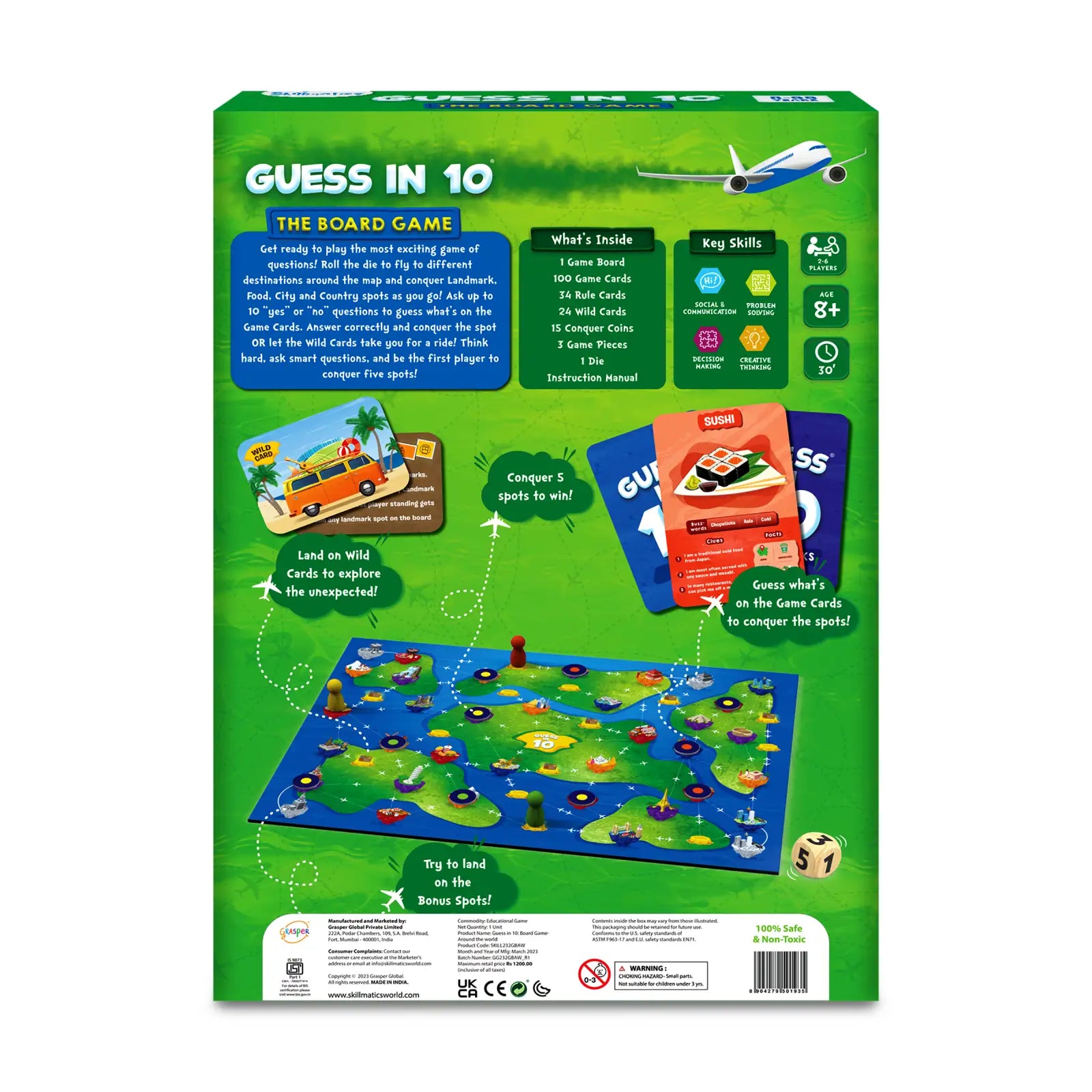 Guess in 10: Around The World | Board Game (ages 8+)