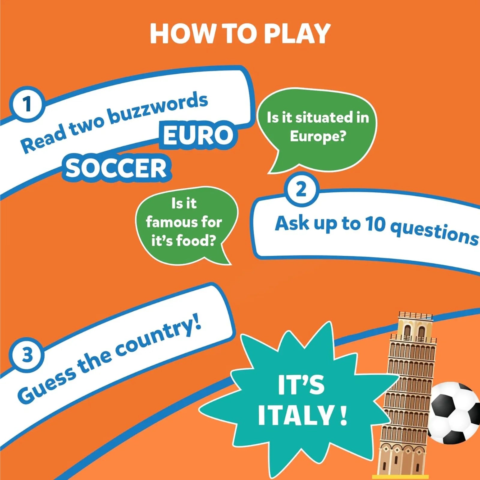 Guess in 10: World Of Sports | Trivia card game (ages 6+)