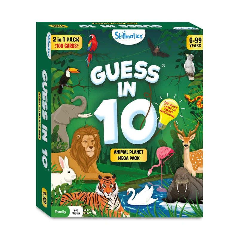 Guess in 10: Animal Planet Mega Pack | Trivia card game (ages 6+)