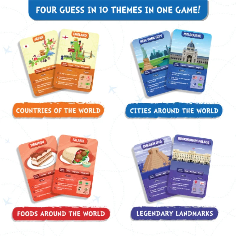 Guess in 10: Around The World | Board Game (ages 8+)