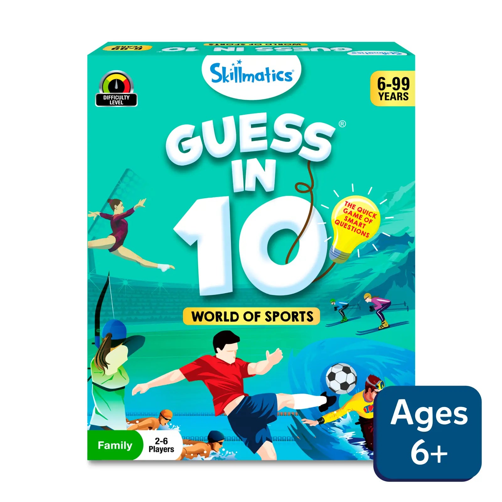 Guess in 10: World Of Sports | Trivia card game (ages 6+)