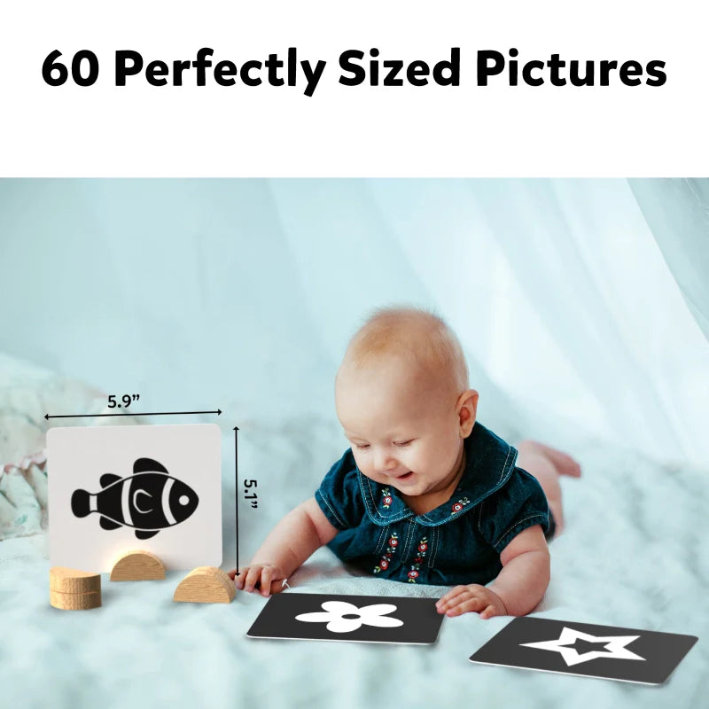 High Contrast Flash Cards for Infants (0-12 months)