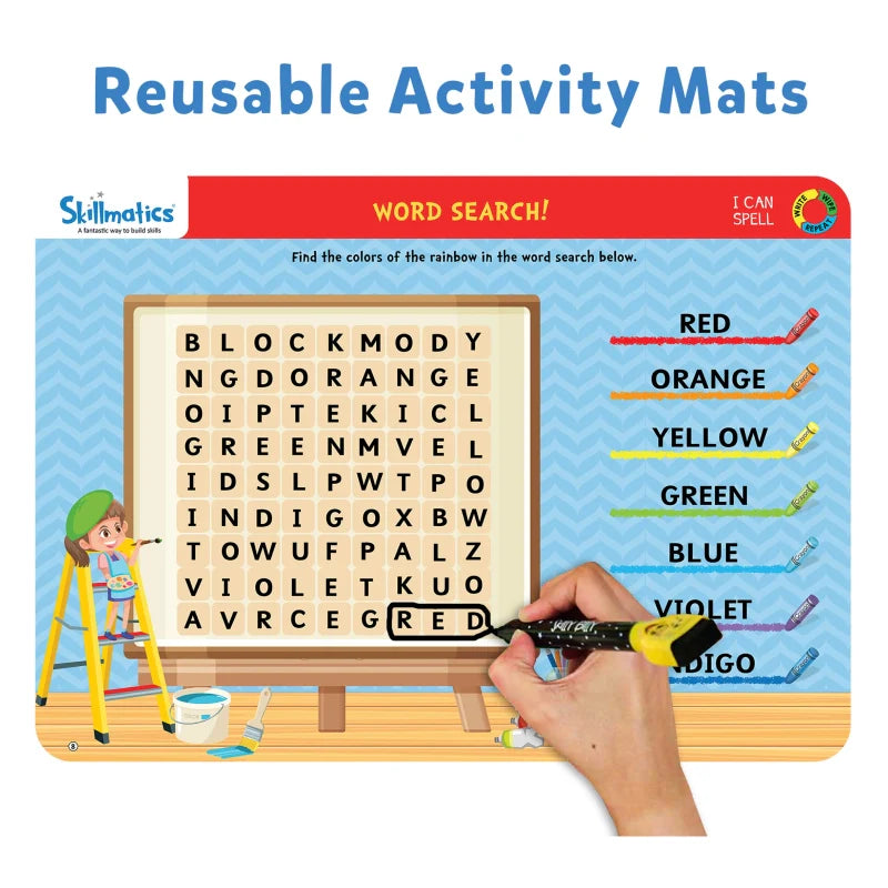 I Can Spell | Reusable Activity Mats (ages 3-6)