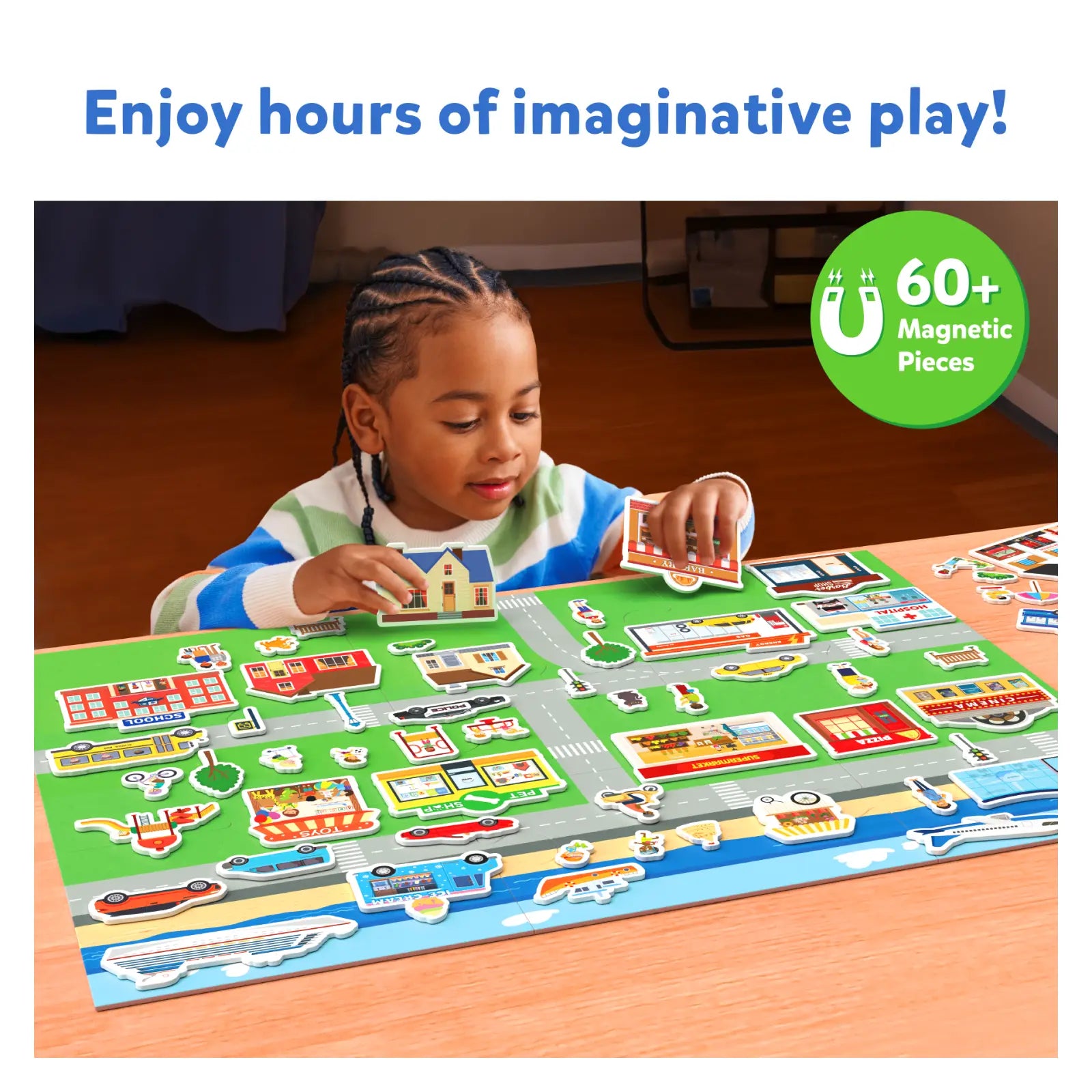 Magnetopia - Design Your City | Interactive Pretend Play Set (ages 3-7)