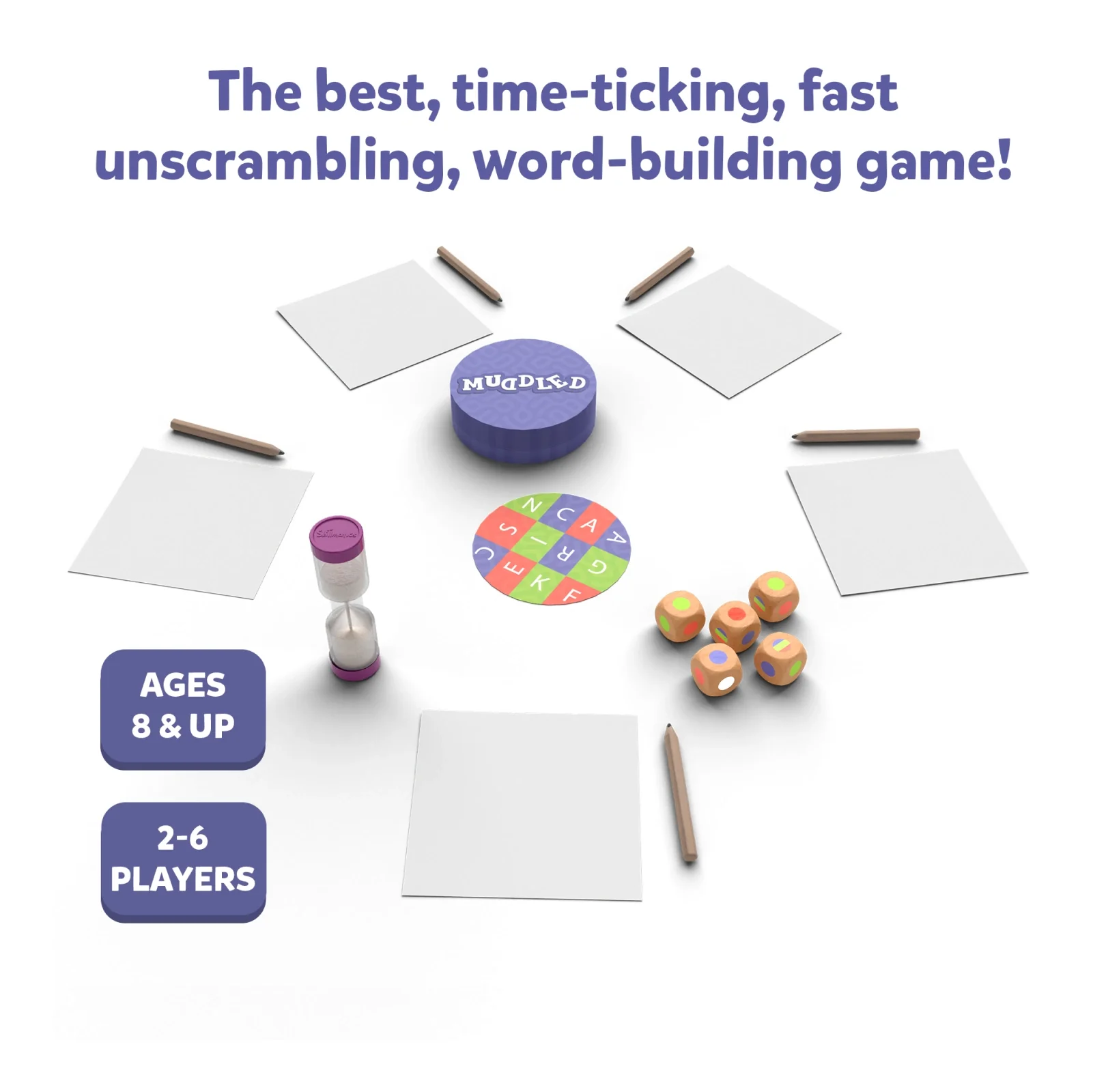 Muddled | Fast-Paced Word Building Game (ages 8+)