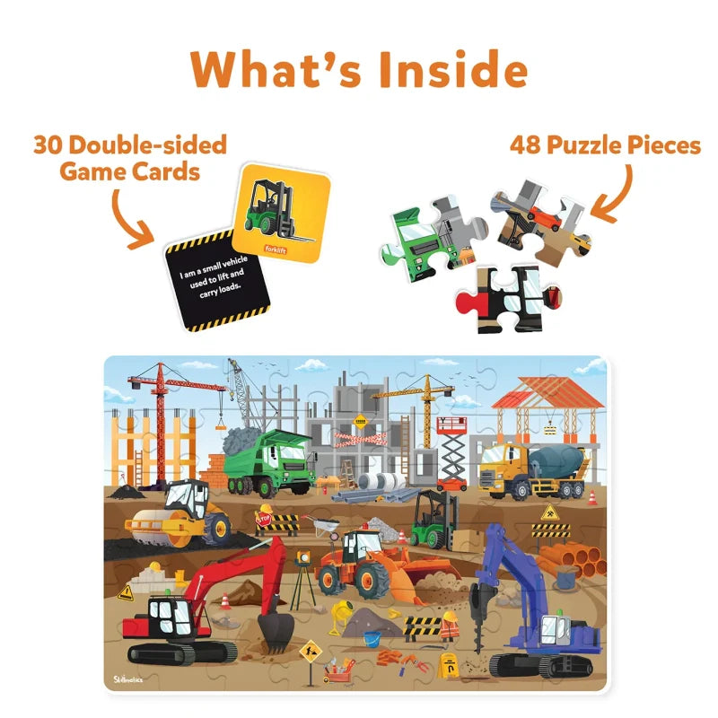 Piece & Play: Construction Site | Floor Puzzle & Game (ages 3-7)