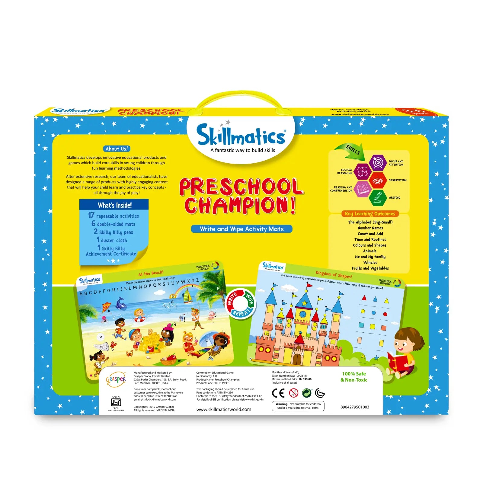 Preschool Champion | Reusable Activity Mats (ages 3-6)