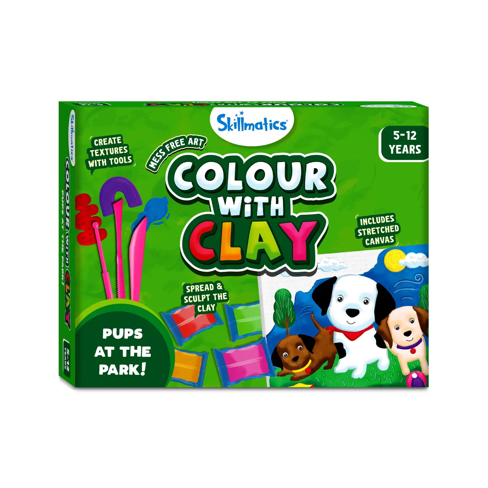 Colour with Clay - Pups At The Park | No Mess Clay Art (ages 5-12)