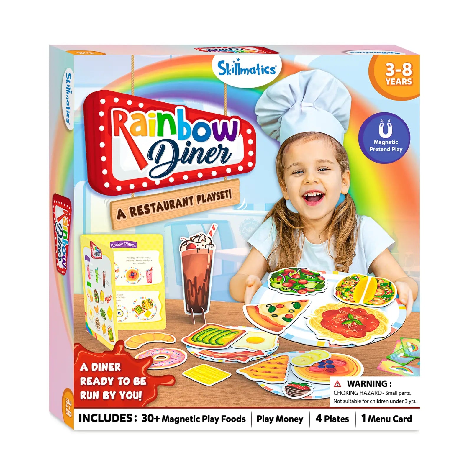 Rainbow Diner | Pretend Play Restaurant Playset (ages 3-8)