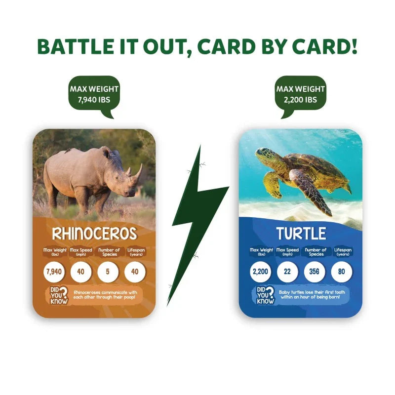 Rank Up: Amazing Animals | Trump Card Game (ages 7+)