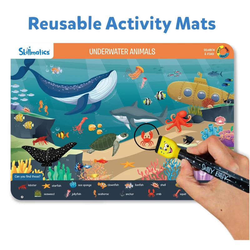 Search & Find Animals | Reusable Activity Mats (ages 3-6)