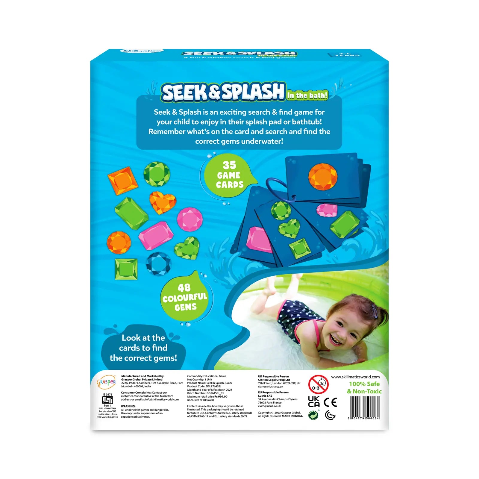 Seek & Splash Junior  | Underwater Search and Find Game (ages 3-6)