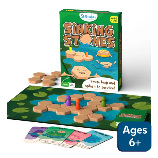 Sinking Stones | Strategy board game (ages 6+)