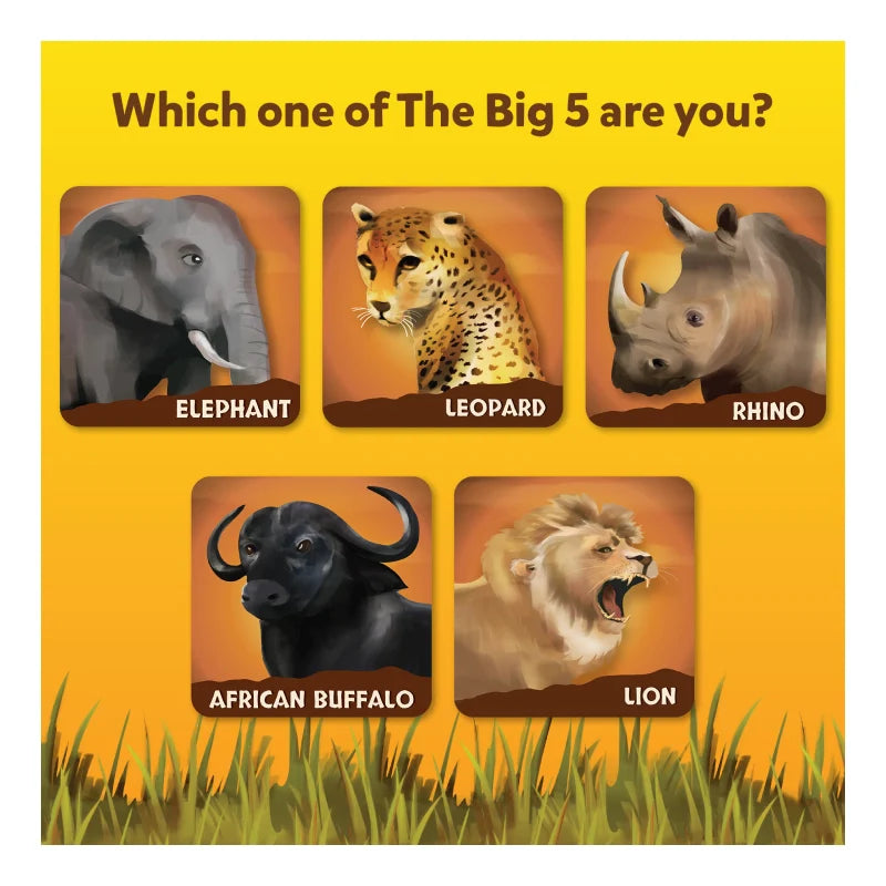 The Big 5 | Animal Themed Game of Secret Identities & Strategic Card-Flipping (ages 6+)