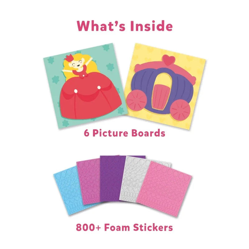 Fun with Foam: Unicorn & Princesses | No Mess Sticker Art (ages 3-7)