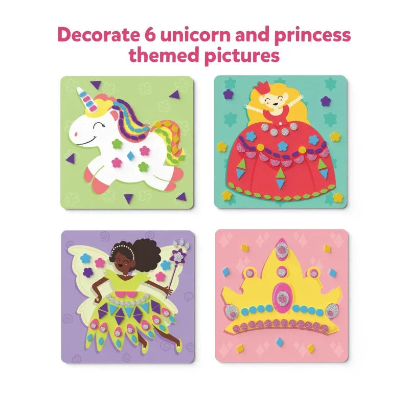 Fun with Foam: Unicorn & Princesses | No Mess Sticker Art (ages 3-7)