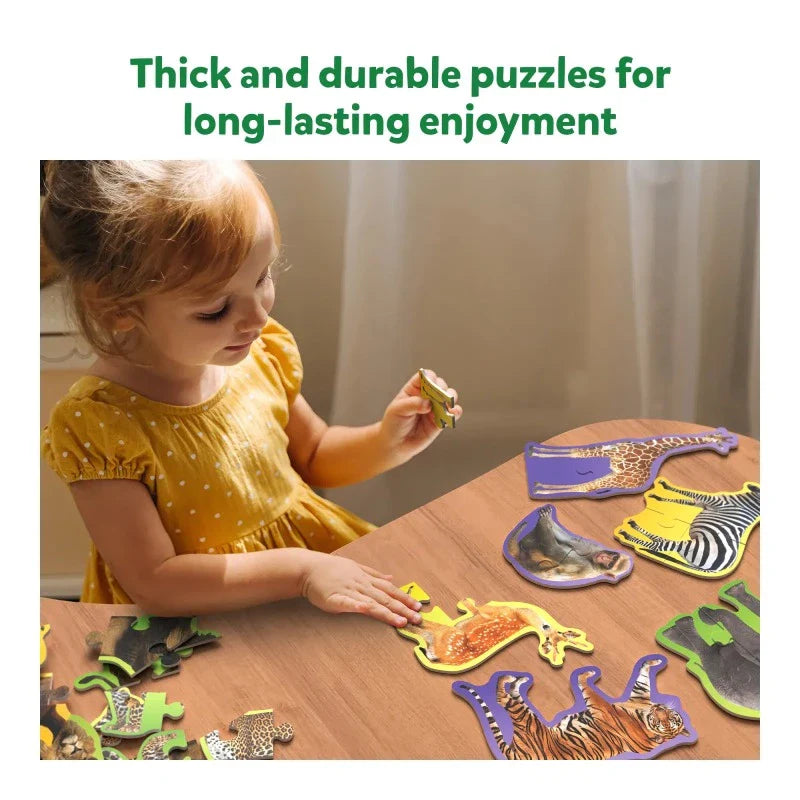 Step By Step Puzzle: Wild Animals (ages 3+)