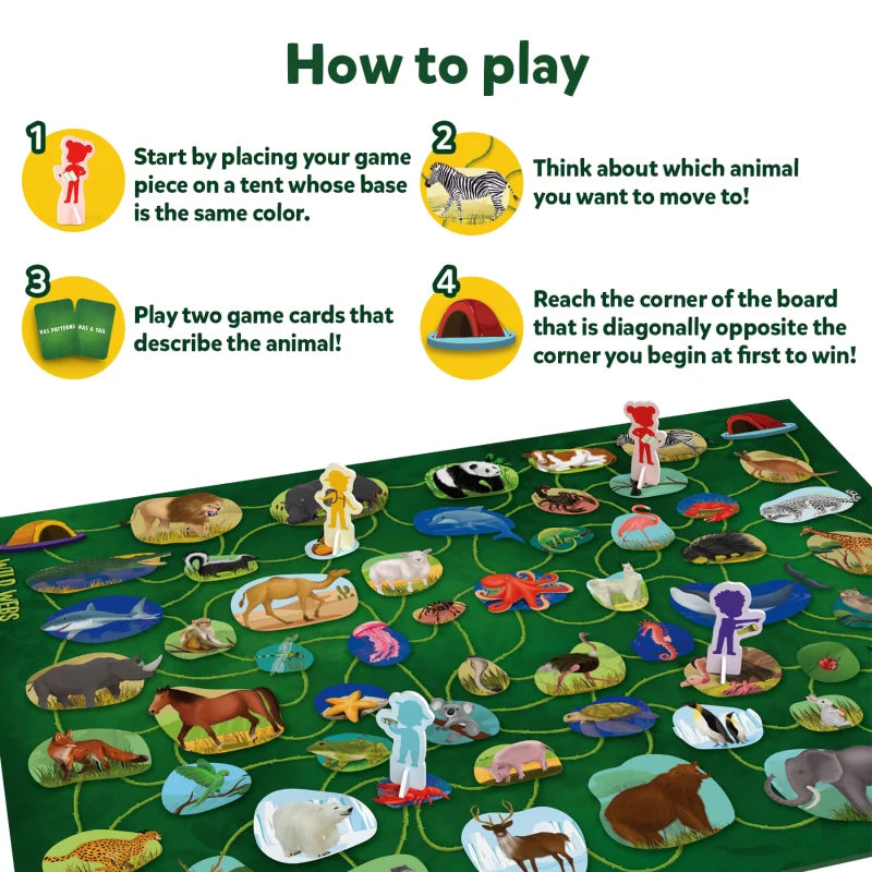 Wild Webs | Animal Learning Board Game (ages 6+)