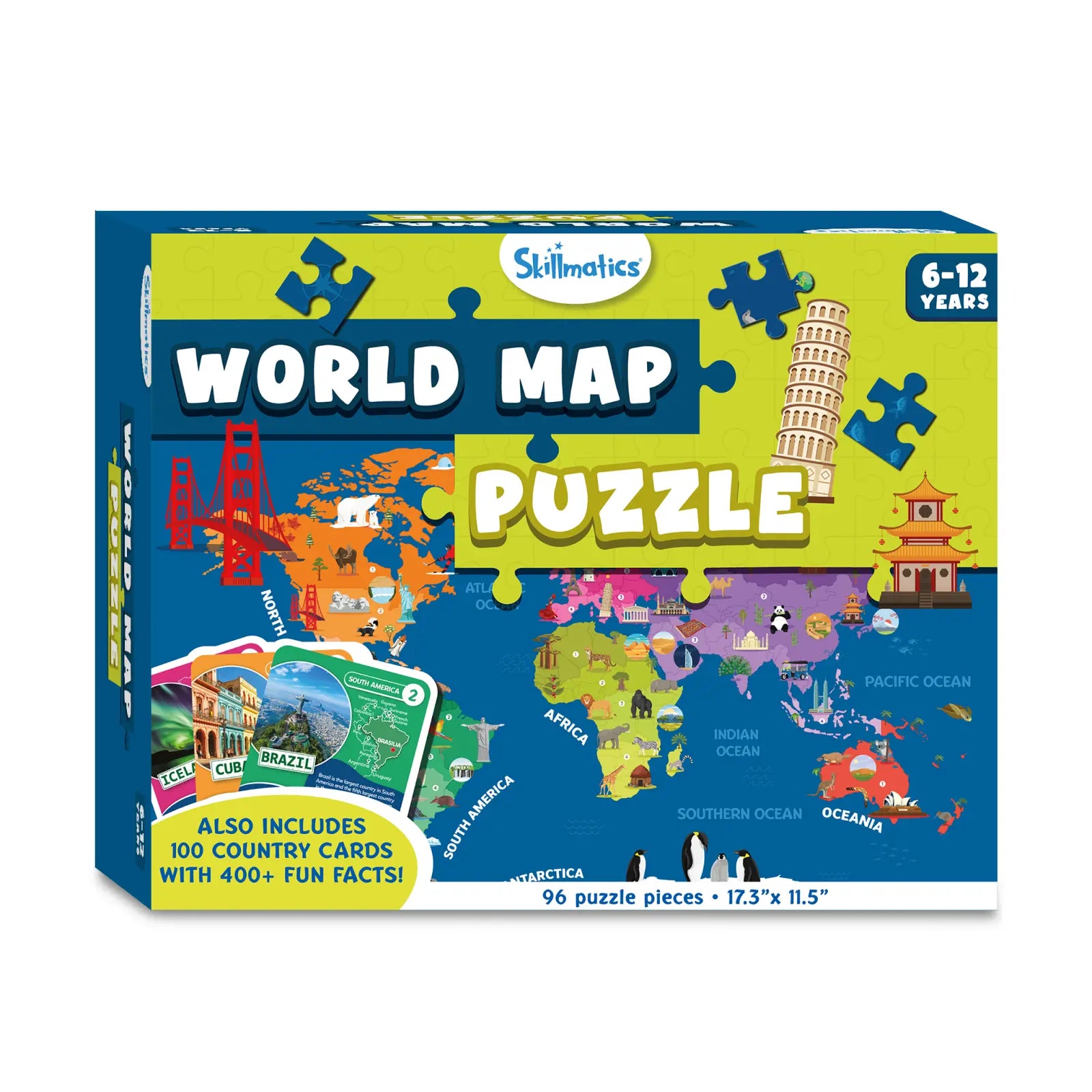 World Map Puzzle | Floor Puzzle & Game (ages 6-12)